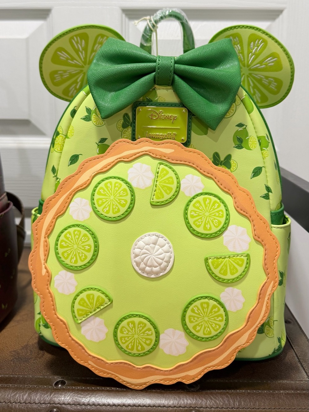 ✨NWT✨Loungefly Disney Minnie Mouse Key Lime Pie Lime Scented Mini Backpack